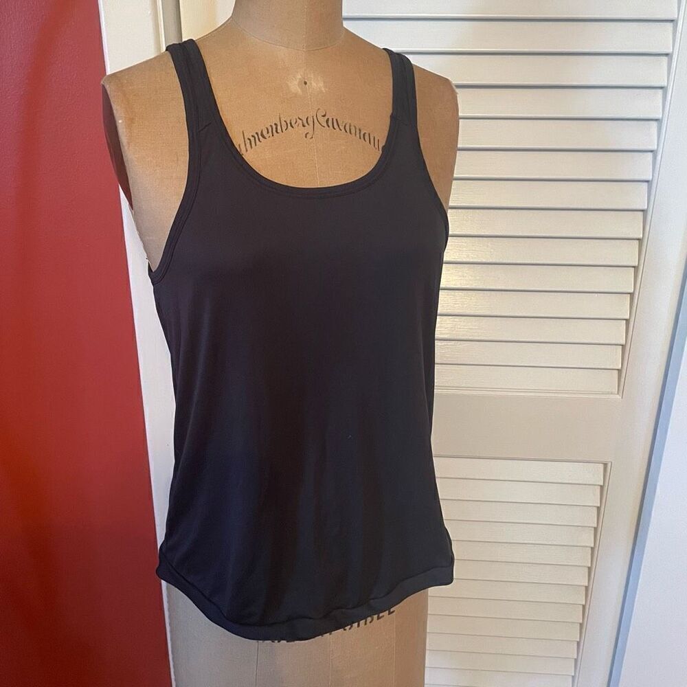 PURE BARRE | black cross back tank S
